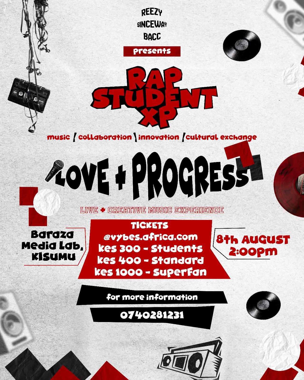 RAP STUDENT XP: Love + Progress - Event tickets available on NyoteCreation