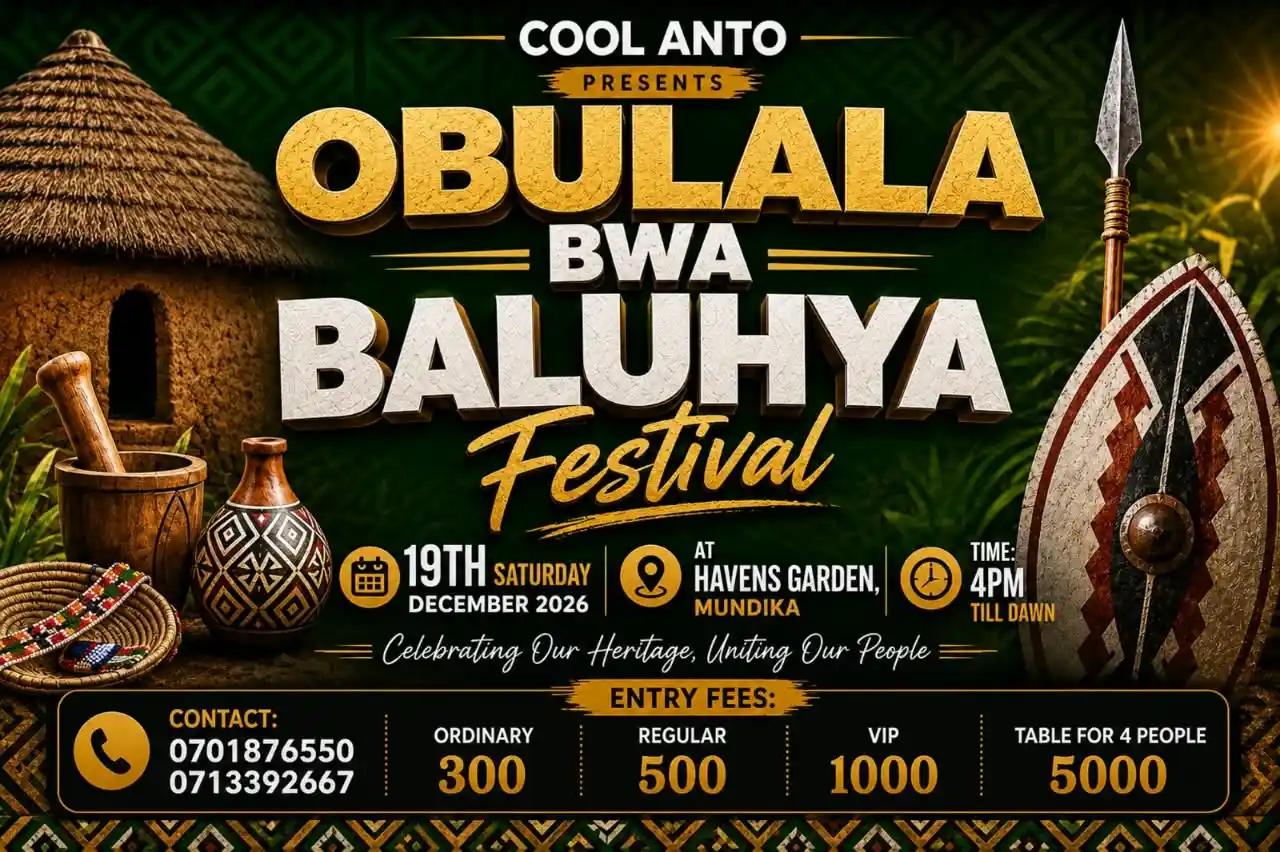 Obulala Bwa Baluyha Festival 2026 – event poster